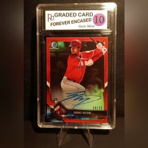 MLB Red and Blue Graded Card